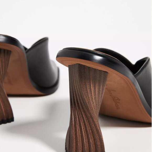 Black Square-Toe Mules – Size 6 - Picture 3 of 13